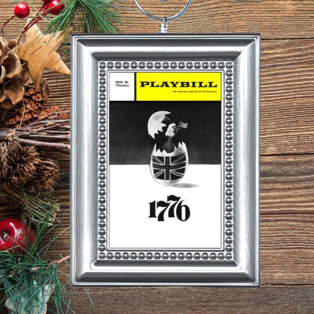 1776 Broadway Musical Playbill Christmas Tree‎ Ornament